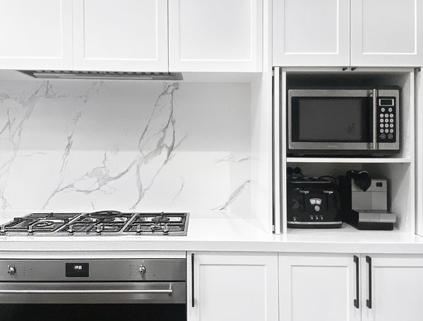 White Kitchen with Utility Cabinets White Kitchen with Utility Cabinets